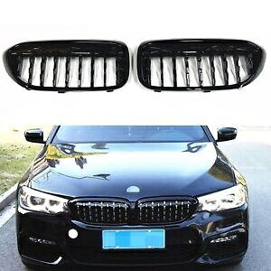 フロントバンパーキドニーグリルグリルグロスブラック BMW 5 シリーズ G30 G38 2017-2020 Front Bumper Kidney Grill Grille Gloss Black For BMW 5 Series G30 G38 2017-2020 【並行輸入品】