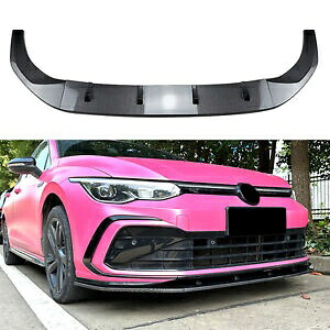 フォルクスワーゲン ゴルフ 8 MK8 GTI Rline 20-2023 カーボンファイバールック フロント スプリッターキット用 For Volkswagen Golf 8 MK8 GTI Rline 20-2023 Carbon Fiber Look Front Splitter Kit 【並行輸入品】