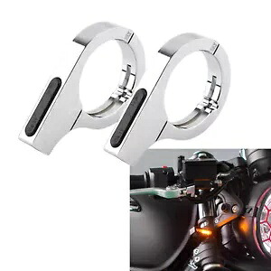 オートバイのフロントフォーク LED ターンシグナルランプインジケーターライト 02001-0044 ハーレー用 Motorcycle Front Fork LED Turn Signal Lamp Indicator Light 02001-0044 For Harley 【並行輸入品】