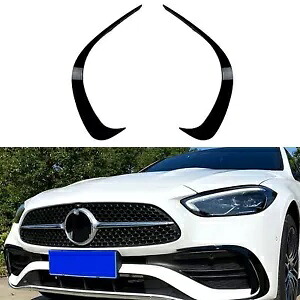 フロントバンパーサイドベントスプリッター ベンツ C クラス W206 2022+ C200 C260 C300 ブラック Front Bumper Side Vent Splitter For Benz C-Class W206 2022+ C200 C260 C300 Black 【並行輸入品】