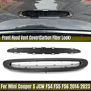 ミニクーパー S F54 F55 F56 F57 14-2024 フロントエアフードボンネットスクープベントトリム For Mini Cooper S F54 F55 F56 F57 14-2024 Front Air Hood Bonnet Scoop Vent Trim 【並行輸入品】