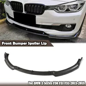 フロントバンパーリップスポイラースプリッターカーボンファイバー BMW F30 F31 F35 ベース 13-2018 Front Bumper Lip Spoiler Splitter Carbon Fiber For BMW F30 F31 F35 Base 13-2018 【並行輸入品】