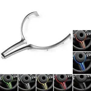 1x 車のステアリングホイール交換カバー BMW M シリーズ F80 M3/82 F83 M4/F10 シルバー 1x Car Steering Wheel Replace Cover For BMW M Series F80 M3/82 F83 M4/F10 Silver 【並行輸入品】