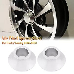 フロントテーパーアクスルホイールスペーサー ハーレーツーリング 2008-2018 2014 モデル用 シルバー Front Tapered Axle Wheel Spacers For Harley Touring 2008-2018 2014 Models Silver 【並行輸入品】