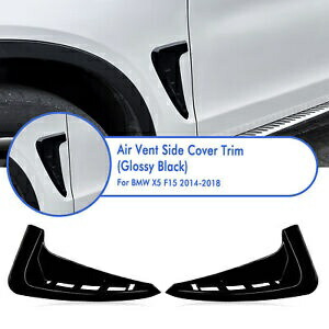 車のサイドエアベントトリムフェンダーカバー BMW X5 F15 M スポーツ 2014-2018 グロスブラック Car Side Air Vent Trim Fender Cover For BMW X5 F15 M Sport 2014-2018 Gloss Black 【並行輸入品】