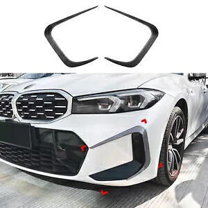 車のフロントバンパーサイドフォグライトトリム BMW 3 シリーズ G20 G21 LCI M スポーツ 2023 + Car Front Bumper Side Fog Light Trim For BMW 3 Series G20 G21 LCI M Sport 2023+ 【並行輸入品】