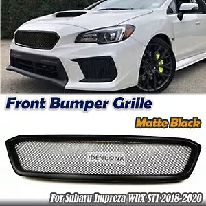 スバルインプレッサ WRX/WRX STI 2018-2020 フロントバンパーグリルメッシュグリルマット For Subaru Impreza WRX/ WRX STI 2018-2020 Front Bumper Grille Mesh Grill Matte 【並行輸入品】