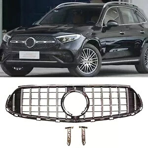 メルセデスベンツ X254 GLC200 GLC300 AMG 2023+ フロントバンパーグリルキット シルバー 1x For Mercedes-Benz X254 GLC200 GLC300 AMG 2023+ Front Bumper Grille Kit Silver 1x 【並行輸入品】