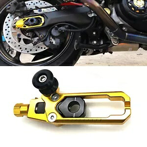 チェーンアジャスタースプールスライダー部分ヤマハ MT-15 XSR-155 2019-22 R15-V3 ゴールド Chain Adjuster Spools Sliders Part For YAMAHA MT-15 XSR-155 2019-22 R15-V3 Gold 【並行輸入品】
