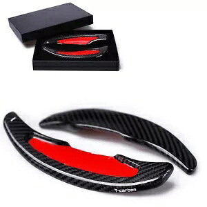 カーボンブラックステアリングホイールシフトパドルエクステンションキャデラック ATS ATS-L CT6 Carbon Black Steering Wheel Shift Paddle Extension For Cadillac ATS ATS- L CT6 【並行輸入品】