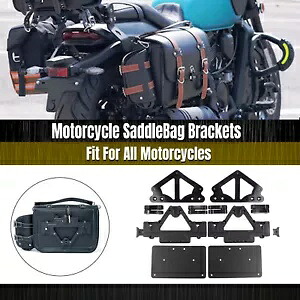 すべてのオートバイ用サドルバッグブラケットキット ハーレーダビッドソン ソフテイル ファットボーイ ダイナ SaddleBag Brackets Kit For All Motorcycle Harley Davidson Softail Fat Boy Dyna 【並行輸入品】