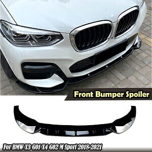 フロントバンパースポイラーキット BMW X3 G01 X4 G02 M スポーツ 2018-2021 グロスブラック新 Front Bumper Spoiler Kit For BMW X3 G01 X4 G02 M Sport 2018-2021 Gloss Black New 【並行輸入品】
