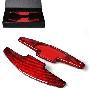レッドカーボンファイバー車のステアリングホイールシフトパドルエクステンション 2017 CR-V シビック Red Carbon Fiber Car Steering Wheel Shift Paddle Extension For 2017 CR- V CIVIC 【並行輸入品】