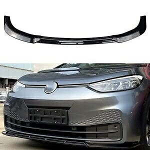 車のフロントバンパー下部スポイラースプリッターリップボディキット VW ID.3 2019-2022 ブラック Car Front Bumper Lower Spoiler Splitter Lip Body Kit For VW ID.3 2019-2022 Black 【並行輸入品】
