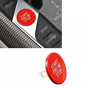 赤エンジンスタートストップボタンスイッチカバーステッカーキャップ BMW 3 シリーズ G20 2019 Red Engine Start Stop Button Switch Cover Sticker Cap For BMW 3-Series G20 2019 【並行輸入品】