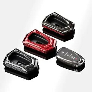 グロス高級カーボンファイバーキーホルダーキーフォブカバーシボレーシボレーカマロ 1 個 Gloss LUXURY Carbon Fiber Keychain Key Fob Cover For Chevrolet Chevy Camaro 1PCS 【並行輸入品】