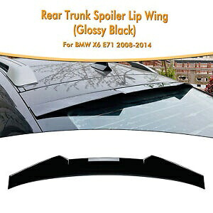 BMW X シリーズ X6 E71 2008-2014 2010 リアトランクルーフスプリッターウィングキットブラック For BMW X Series X6 E71 2008-2014 2010 Rear Trunk Roof Splitter Wing Kit Black 【並行輸入品】