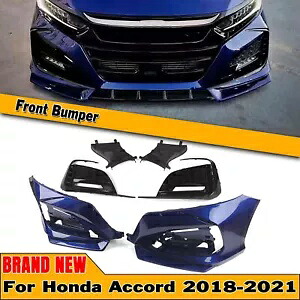 ブルー車フロントバンパーサラウンドカバーリップキットホンダアコード 10th 2018-21 YOFER Blue Car Front Bumper Surround Cover Lip Kit For Honda Accord 10th 2018-21 YOFER 【並行輸入品】