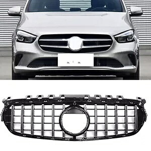 メルセデスベンツ B クラス W247 20-2022 フロントバンパーグリルグリル GT スタイルシルバー For Mercedes Benz B-Class W247 20-2022 Front Bumper Grille Grill GT Style Silver 【並行輸入品】