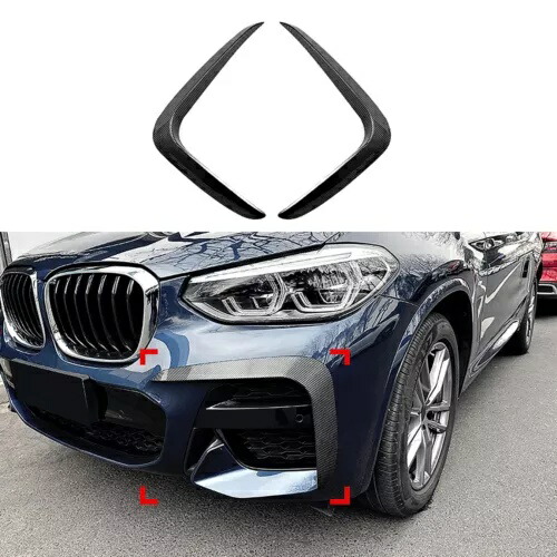 BMW X3 X4 G01 G02 2018-2021 M スポーツカーフロントバンパーサイドエアベントトリム 2 個 For BMW X3 X4 G01 G02 2018-2021 M Sport Car Front Bumper Side Air Vent Trim 2PCS 【並行輸入品】