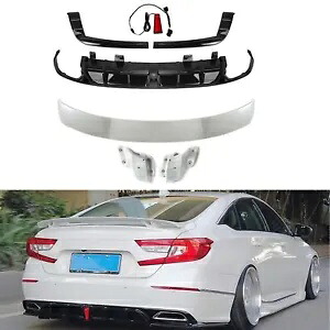 リアトランクスポイラーウイング & リアバンパーディフューザーホンダアコード Yofer 2018-22 DN Rear Trunk Spoiler Wing & Rear Bumper Diffuser For Honda Accord Yofer 2018-22 DN 【並行輸入品】