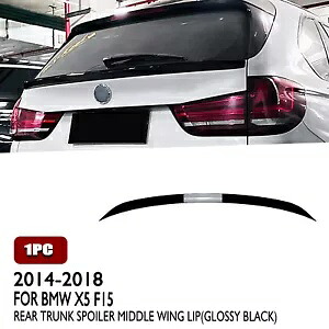 ブラック車リアトランクミドルスプリッターウイングキット BMW X5 F15 M スポーツ 2014-2018 Black Car Rear Trunk Middle Splitter Wing Kit For BMW X5 F15 M Sport 2014-2018 【並行輸入品】