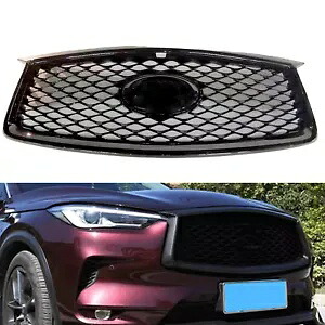 車のフロントバンパーグリルグリルカバーカメラ穴付きインフィニティ QX50 2019-2023 Car Front Bumper Grille Grill Cover With Camera Hole For INFINITI QX50 2019-2023 【並行輸入品】