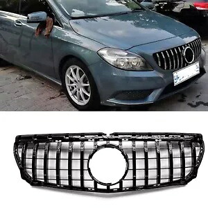 メルセデスベンツ W246 B クラス 2012-2014 車のフロントバンパーグリルグリルカバー BLK For Mercedes-Benz W246 B-Class 2012-2014 Car Front Bumper Grille Grill Cover BLK 【並行輸入品】