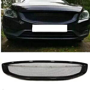ボルボ S60 V60 2014-2018 2017 車のフロントバンパーフードグリルグリルメッシュカバー For Volvo S60 V60 2014-2018 2017 Car Front Bumper Hood Grille Grill Mesh Cover 【並行輸入品】