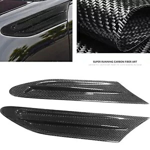2x カーボンファイバー車サイドフェンダーフィンキットスバル BRZ トヨタ 86 GT86 サイオン FR-S 2x Carbon Fiber Car Side Fender Fin Kit For Subaru BRZ Toyota 86 GT86 Scion FR-S 【並行輸入品】