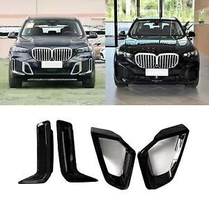 フロントバンパーサイドエアベントトリムフレーム装飾 BMW G05 LCI X5 2023-2024 ブラック Front Bumper Side Air Vent Trim Frame Decor For BMW G05 LCI X5 2023-2024 Black 【並行輸入品】