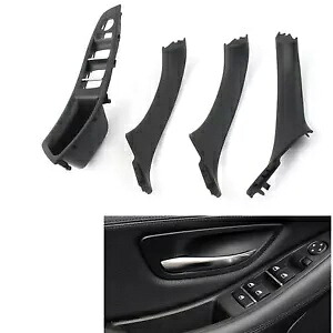 車のウィンドウスイッチアームレストパネルドアハンドルキット BMW 5 シリーズ F10 F11 ブラック Car Window Switch Armrest Panel Door Handle Kit For BMW 5 Series F10 F11 Black 【並行輸入品】