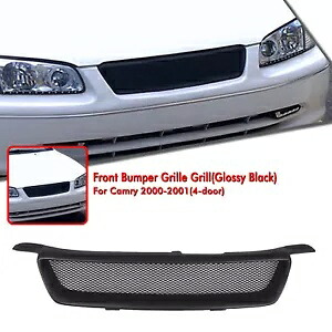 フロントバンパーグリルグリルキット トヨタ カムリ 4 ドア 2000-2001 マットブラック 1 個 Front Bumper Grille Grill Kit For Toyota Camry 4 Door 2000-2001 Matte Black 1PCS 【並行輸入品】