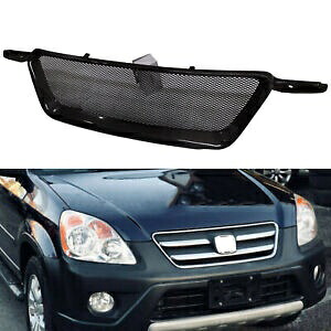 カーボンファイバーフロントバンパーアッパーフードグリルグリルカバーホンダ CRV 2005-2006 Carbon Fiber Front Bumper Upper Hood Grill Grille Cover For Honda CRV 2005-2006 【並行輸入品】