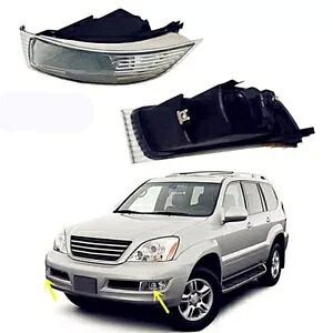 フロントバンパー L & R フォグランプライトカバー電球なしレクサス GX470 2003-2009 2006 2x Front Bumper L&R Fog Light Light Cover No Bulb For Lexus GX470 2003-2009 2006 2x 【並行輸入品】