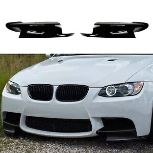 フロントバンパーサイドスプリッタートリム BMW E90 E91 E92 E93 M3 2007-2013 2009 ブラック Front Bumper Side Splitter Trim For BMW E90 E91 E92 E93 M3 2007-2013 2009 Black 【並行輸入品】