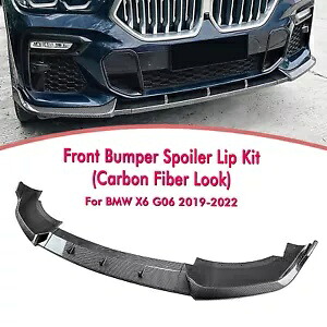 車のフロントバンパースプリッタースポイラーリップキット BMW X6 G06 M スポーツ 2019-2023 2021 Car Front Bumper Splitter Spoiler Lip Kit For BMW X6 G06 M Sport 2019-2023 2021 【並行輸入品】
