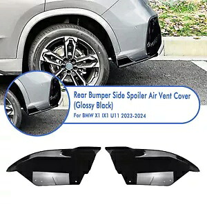 車のリアバンパーサイドコーナーカバートリム BMW X1 U11 U12 M スポーツ 2023-24 黒 Car Rear Bumper Side Corner Cover Trim For BMW X1 U11 U12 M Sport 2023-24 Black 【並行輸入品】