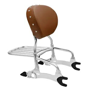 バックレスト シーシーバー 荷物ラック インディアン チーフテン 14-22 ロードマスター 17-22 21用 Backrest Sissy Bar Luggage Rack For Indian Chieftain 14-22 Roadmaster 17-22 21 【並行輸入品】