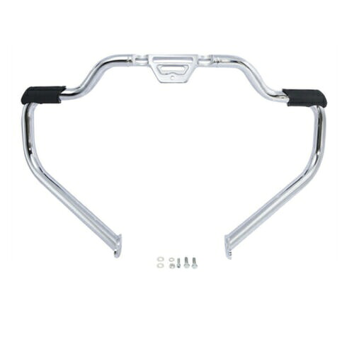 クローム ヒゲ エンジン ガード バー ハーレー ソフテイル ローライダー スリム 2018-Up 2019用 Chrome Mustache Engine Guard Bar For Harley Softail Low Rider Slim 2018-Up 2019 【並行輸入品】