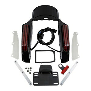 リアフェンダーフェイシア LED ライト ハーレーツーリングストリートロードグライドキング 2014 年以降用 Rear Fender Fascia LED Light For Harley Touring Street Road Glide King 2014-Up 【並行輸入品】