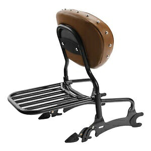 バックレストパッド シーシーバー 荷物ラック インディアン チーフテン 14-22 チャレンジャー 21-22用 Backrest Pad Sissy Bar Luggage Rack For Indian Chieftain 14-22 Challenger 21-22 【並行輸入品】