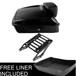 チョップドパック トランクパッドマウントラック ハーレーツアーパックツーリング 14-24 18 ブラックに適合 Chopped Pack Trunk Pad Mount Rack Fit For Harley Tour Pak Touring 14-24 18 Black 【並行輸入品】