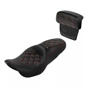 運転席助手席背もたれパッドフィットハーレーツーリングエレクトラグライド 14-24 US Driver Passenger Seat Backrest Pad Fit For Harley Touring Electra Glide 14-24 US 【並行輸入品】