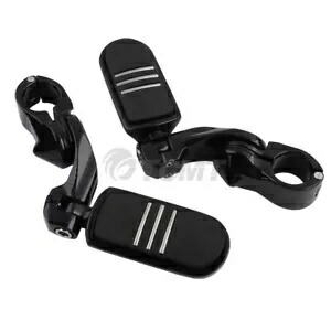 1.25 インチ PegStreamliner ハイウェイショートアングルエンジンガードフットペグハーレー用 1.25'' PegStreamliner Highway Short Angled Engine Guard Foot Peg Fit For Harley 【並行輸入品】