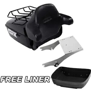 キングパック トランクパッドマウントラック ハーレーツアーパック ツーリンググライド 97-08 99 ブラック用 King Pack Trunk Pad Mount Rack For Harley Tour Pak Touring Glide 97-08 99 Black 【並行輸入品】