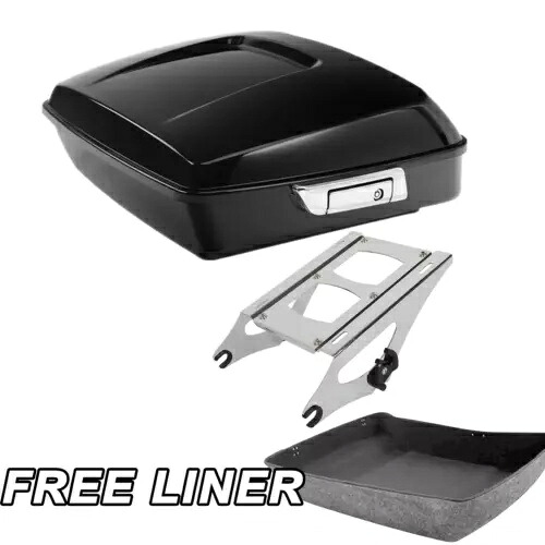 チョップドパック トランク & マウントラック ハーレー ツアーパック ストリート ロード グライド 14-24 に適合 Chopped Pack Trunk & Mount Rack Fit For Harley Tour Pak Street Road Glide 14-24 【並行輸入品】
