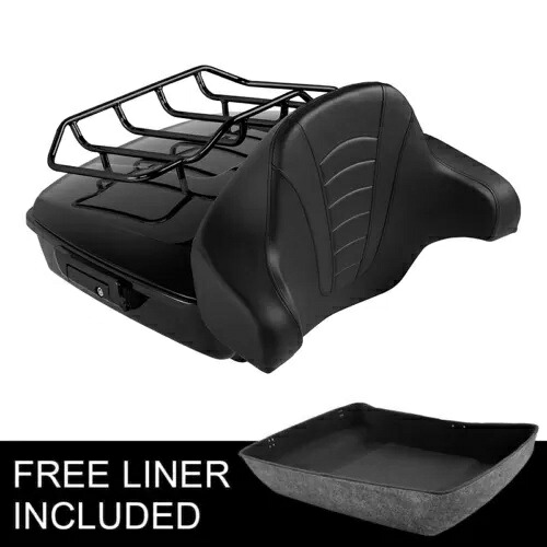 チョップドパック トランクパッド 荷物ラック ハーレーツアーパック ストリートグライド 2014年以降に適合 Chopped Pack Trunk Pad Luggage Rack Fit For Harley Tour Pak Street Glide 2014-Up 【並行輸入品】
