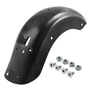 未塗装ブラックリアフェンダーハーレーツーリングエレクトラストリートロードグライド 2009-Up Unpainted Black Rear Fender For Harley Touring Electra Street Road Glide 2009-Up 【並行輸入品】
