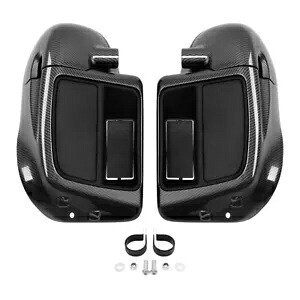 カーボンファイバー下部通気フェアリンググローブボックスハーレーツーリングロードキング 2014-Up Carbon Fiber Lower Vented Fairing Glove Box For Harley Touring Road King 2014-Up 【並行輸入品】